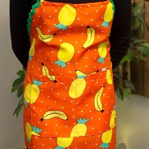 Andys Aprons - not so basic!  “Orange Bananas”